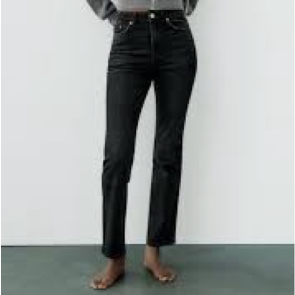 Zara Stovepipe Jean in Black Size 4 - Picture 2 of 6